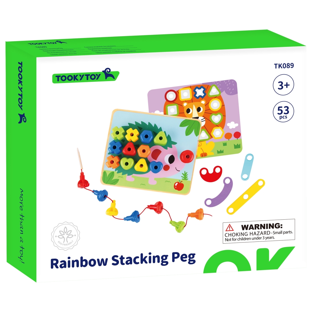Daugiafunkcinė spalvota prisukama lenta TOOKY TOY, skirta mokytis formų-Žaislai, Kūdikiams, Žaislai mažyliams (iki 4 m.