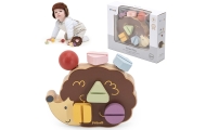 VIGA PolarB Wooden Construction Toy Hedgehog with Montessori Screws