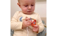 TOOKY TOY Kosmiczny Śpiący Księżyc Balansująca Układanka Drewniana Nawlekanka Montessori Kosmos					
