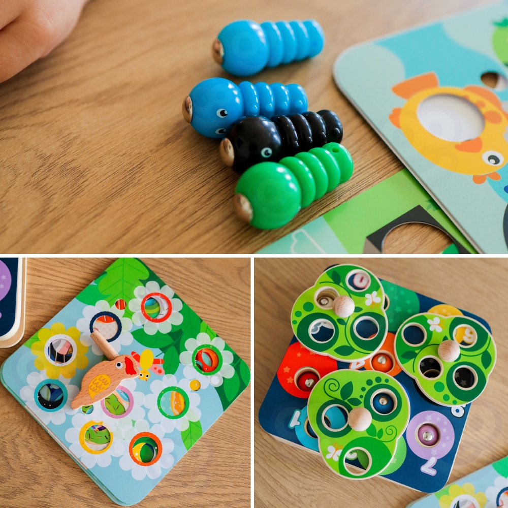 Medinis magnetinis žaidimas Paukštis ir kirminai TOOKY TOY