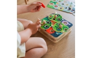 Medinis magnetinis žaidimas Paukštis ir kirminai TOOKY TOY