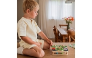 TOOKY TOY Drewniana Gra Zręcznościowa 2w1 Wyciągnij Robaczki dla Dzieci