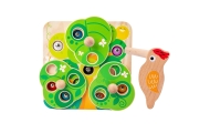 TOOKY TOY Drewniana Gra Zręcznościowa 2w1 Wyciągnij Robaczki dla Dzieci