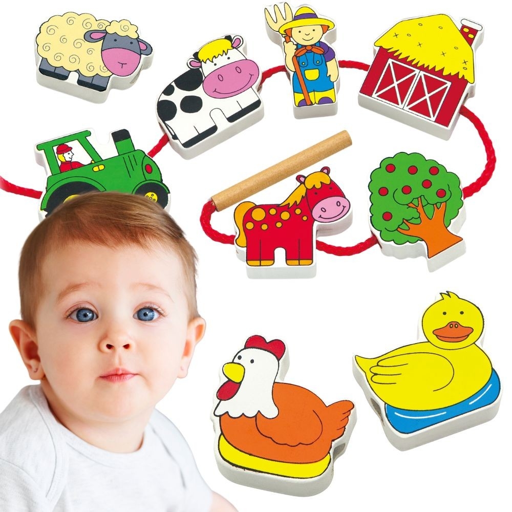 Mediniai sriegimo ūkio blokai VIGA Montessori-Žaislai, Kūdikiams, Žaislai mažyliams (iki 4 m.