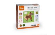 Medinė dėlionė - kaladėlės VIGA Farm 4 blokai-Žaislai, Dėlionės, Dėlionės patiems mažiausiems-e-vaikas