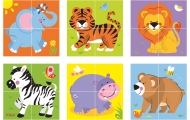 Viga Wooden Zoo Puzzle 4 Pieces