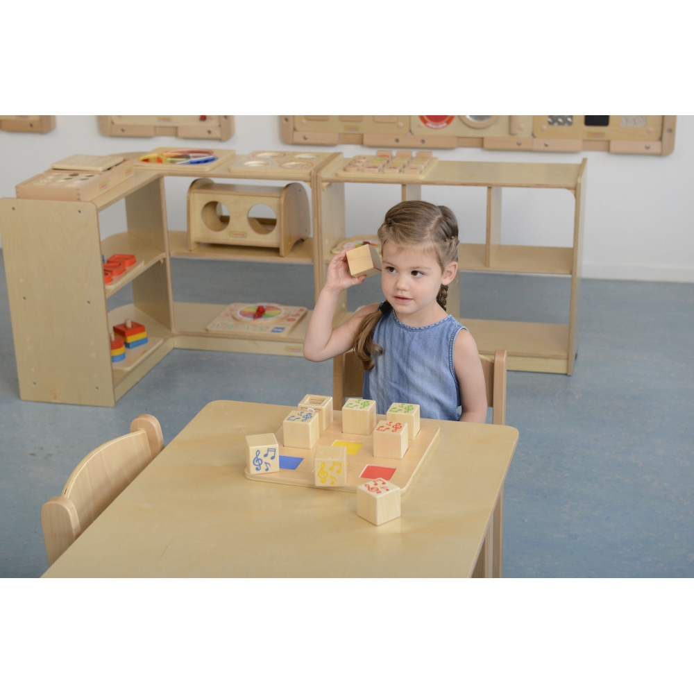 Medinis sensorinis rūšiuoklis MASTERKIDZ Connecting Sounds Montessori-Žaislai, Lavinamieji žaislai, Veiklos centrai-e-vaikas