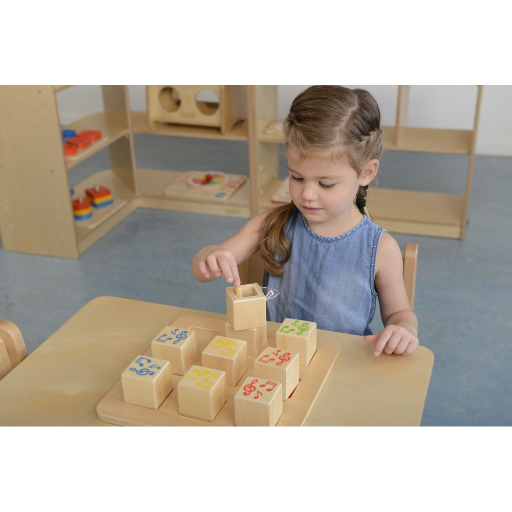 MASTERKIDZ Drewniany Sorter Sensoryczny Łączenie Dźwięków Montessori