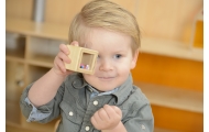 MASTERKIDZ Drewniany Sorter Sensoryczny Łączenie Dźwięków Montessori