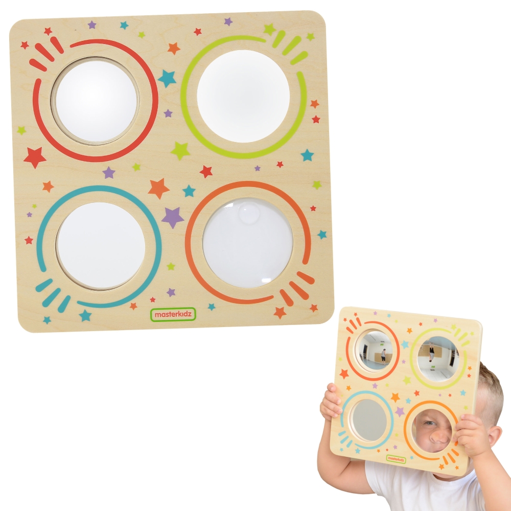 Jutiminė veidrodinė lenta ir išlenkti lęšiai MASTERKIDZ Montessori-Žaislai, Lavinamieji žaislai, Veiklos centrai-e-vaikas