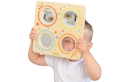MASTERKIDZ Montessori Sensory Mirror Board and Curved Lenses