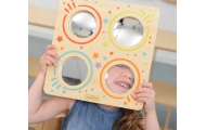 MASTERKIDZ Montessori Sensory Mirror Board and Curved Lenses