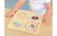MASTERKIDZ Montessori Sensory Mirror Board and Curved Lenses