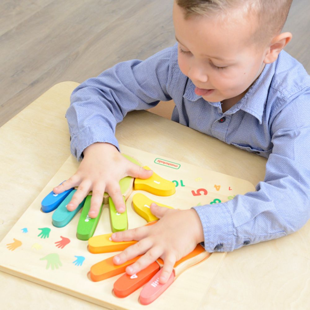 MASTERKIDZ edukacinė medinė skaičiavimo lenta Fingerboard