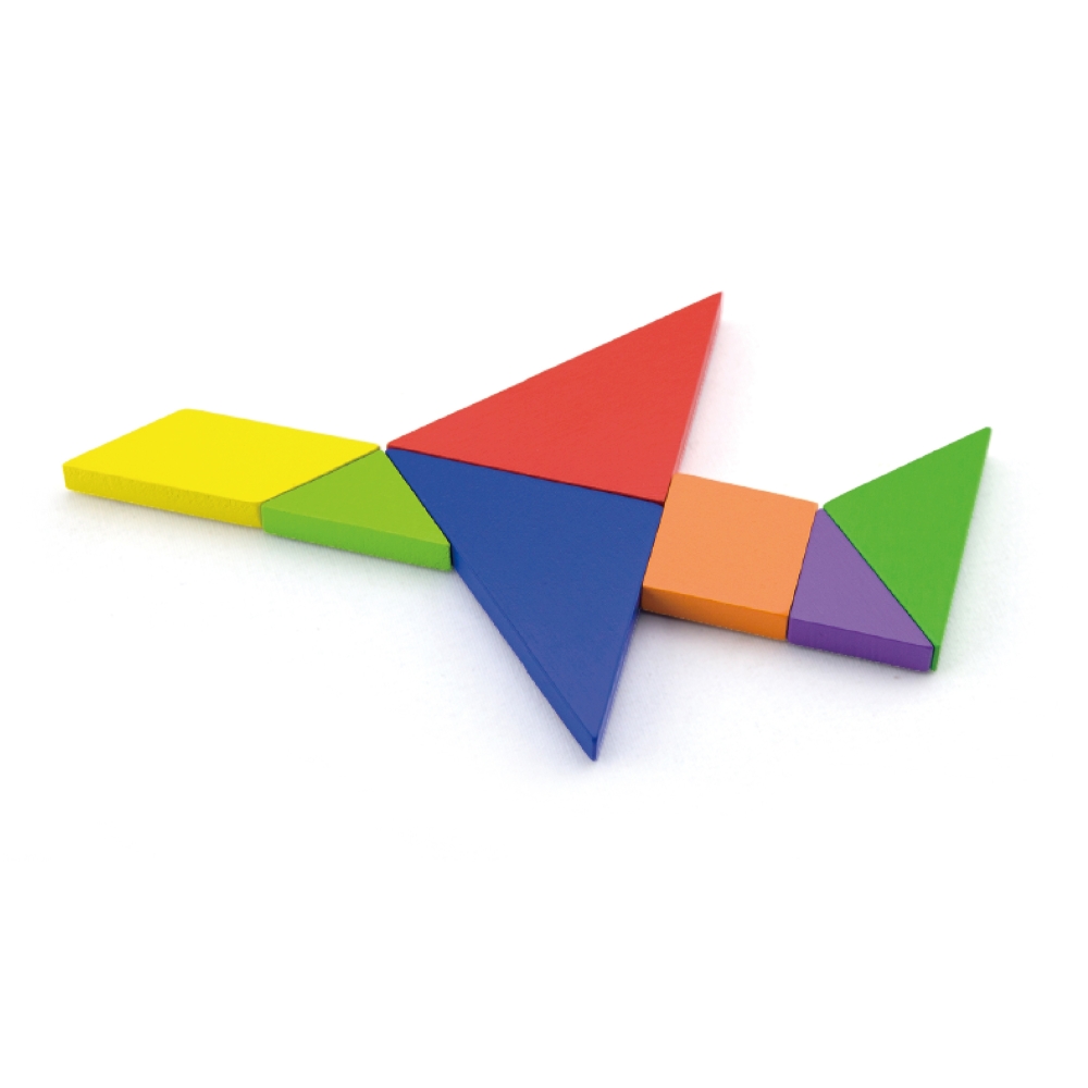 VIGA Tangram Wooden Logic Game Puzzle FSC Certified