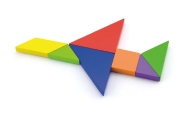 Medinis loginis žaidimas-dėlionė VIGA Tangram su FSC sertifikatu-Žaislai, Dėlionės, 3D - tūrinės dėlionės-e-vaikas