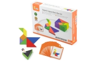 Medinis loginis žaidimas-dėlionė VIGA Tangram su FSC sertifikatu-Žaislai, Dėlionės, 3D - tūrinės dėlionės-e-vaikas