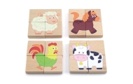 VIGA Wooden Magnetic Puzzle Animals Jigsaw Puzzle FSC Certified