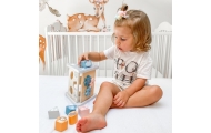 VIGA PolarB Wooden sorter with pyramid blocks Puzzle