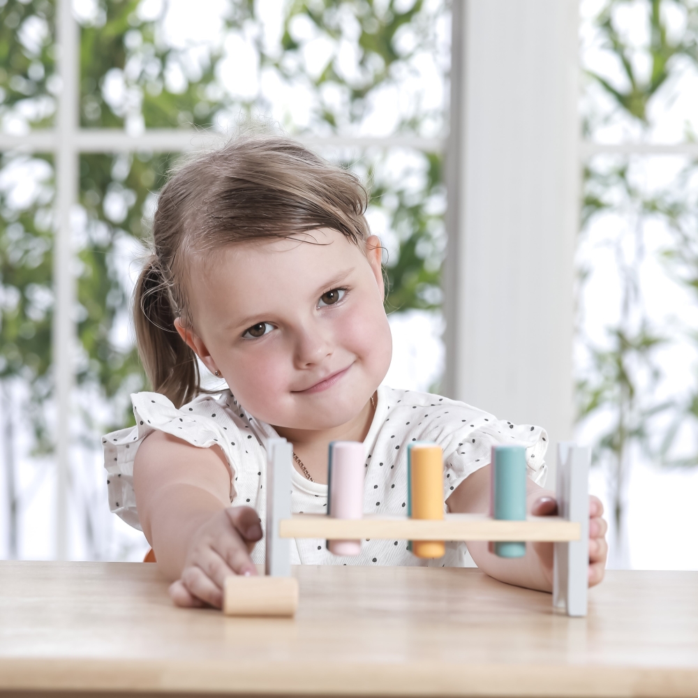 Medinis perforatorius su plaktuku VIGA PolarB Montessori-Žaislai, Kūdikiams, Mediniai, Žaislai mažyliams (iki 4 m.