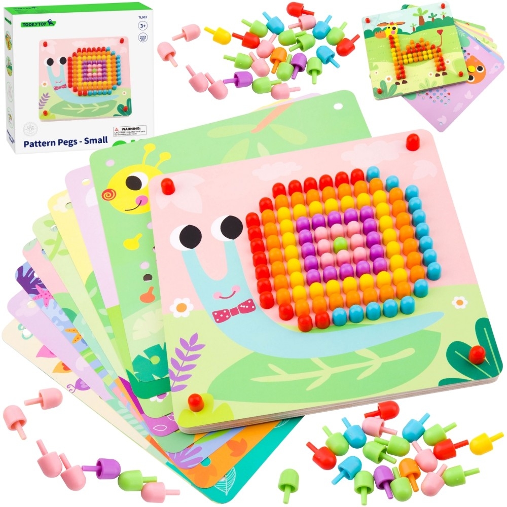 TOOKY TOY Puzzle with Pins and Climbing Pegs