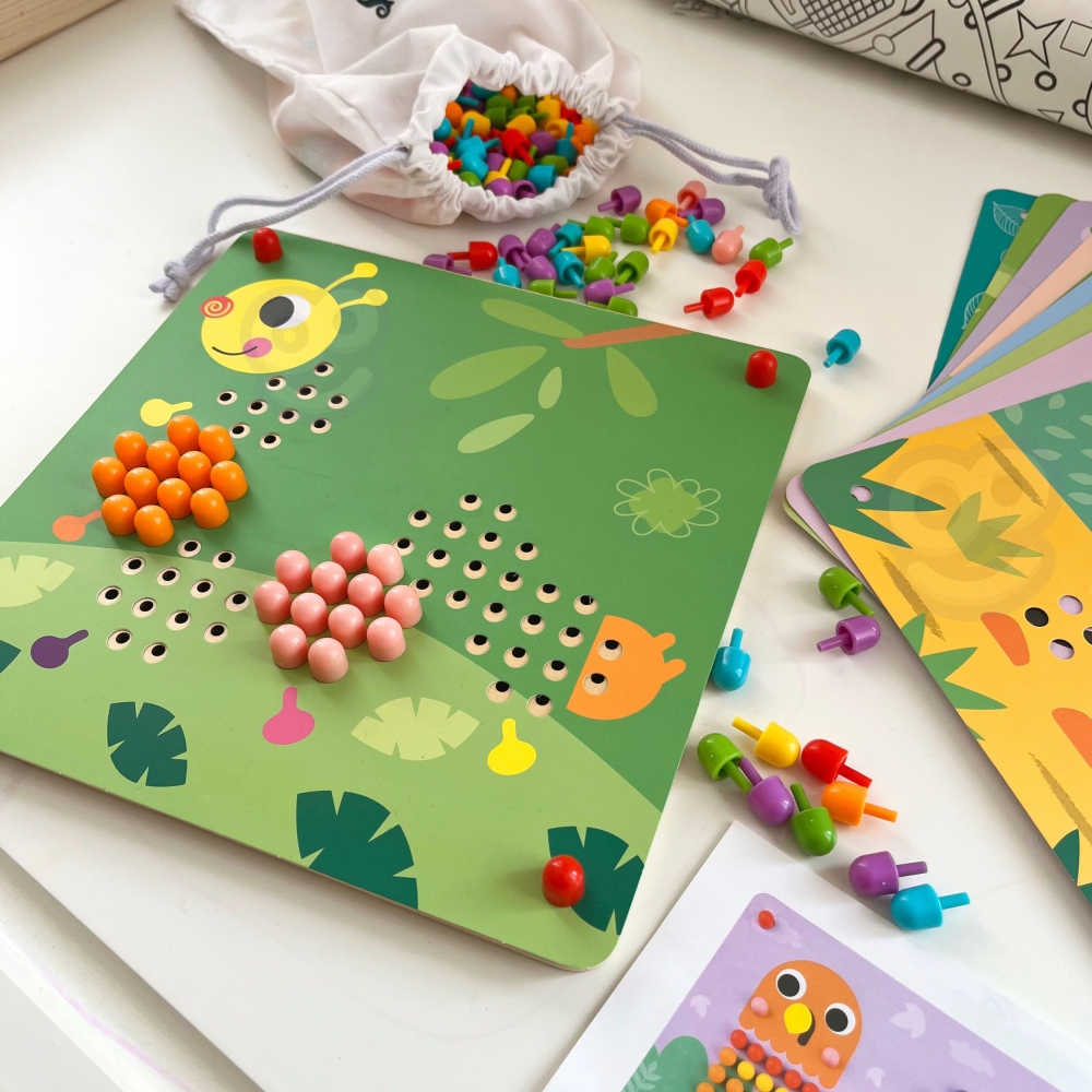 Dėlionė su kaišteliais TOOKY TOY-Žaislai, Dėlionės, Dėlionės patiems mažiausiems-e-vaikas