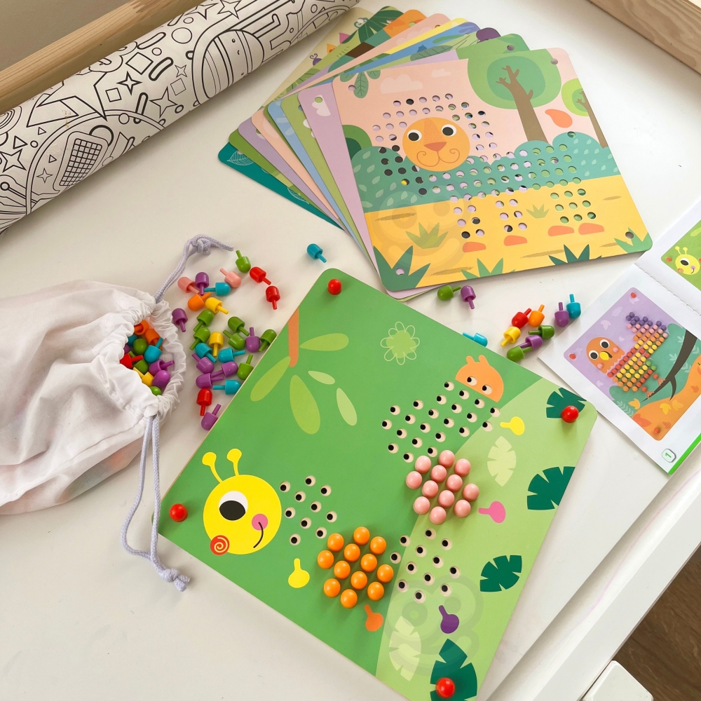 Dėlionė su kaišteliais TOOKY TOY-Žaislai, Dėlionės, Dėlionės patiems mažiausiems-e-vaikas