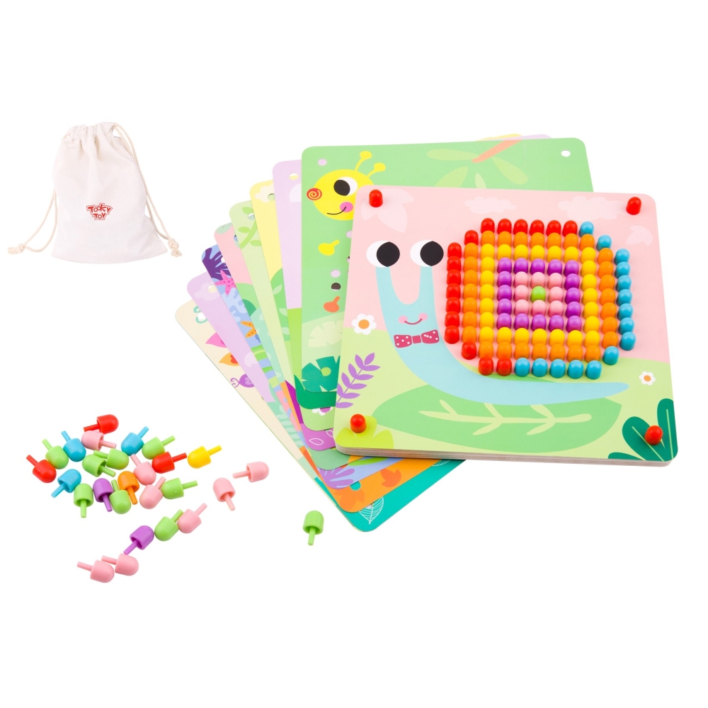Dėlionė su kaišteliais TOOKY TOY-Žaislai, Dėlionės, Dėlionės patiems mažiausiems-e-vaikas