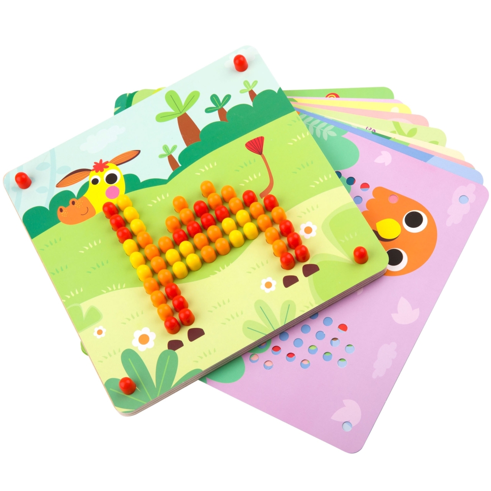 TOOKY TOY Puzzle with Pins and Climbing Pegs