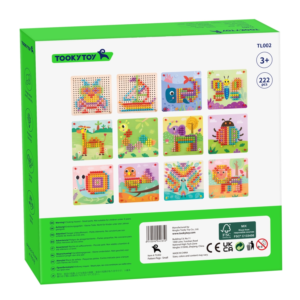 TOOKY TOY Puzzle with Pins and Climbing Pegs