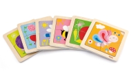 VIGA Poręczne Drewniane Puzzle Pszczoła