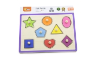 VIGA Wooden Colorful Puzzle with Pins Shapes