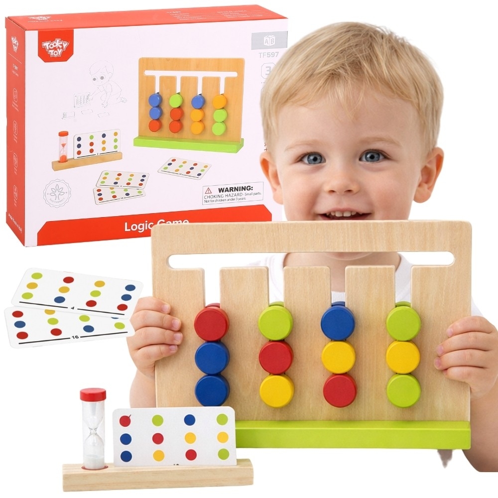Galvosūkių žaidimas TOOKY TOY Time 30 modelių 18 el.