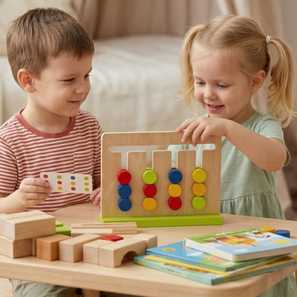 Galvosūkių žaidimas TOOKY TOY Time 30 modelių 18 el.