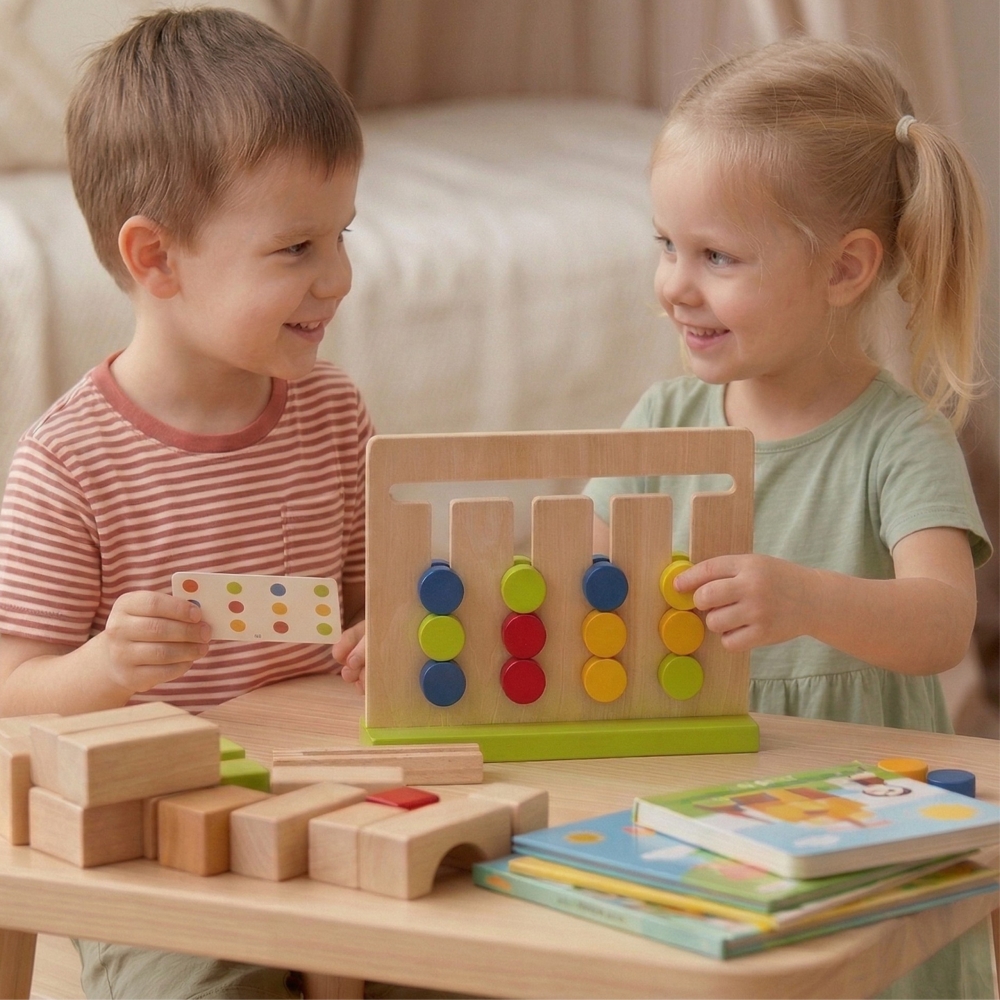 Galvosūkių žaidimas TOOKY TOY Time 30 modelių 18 el.