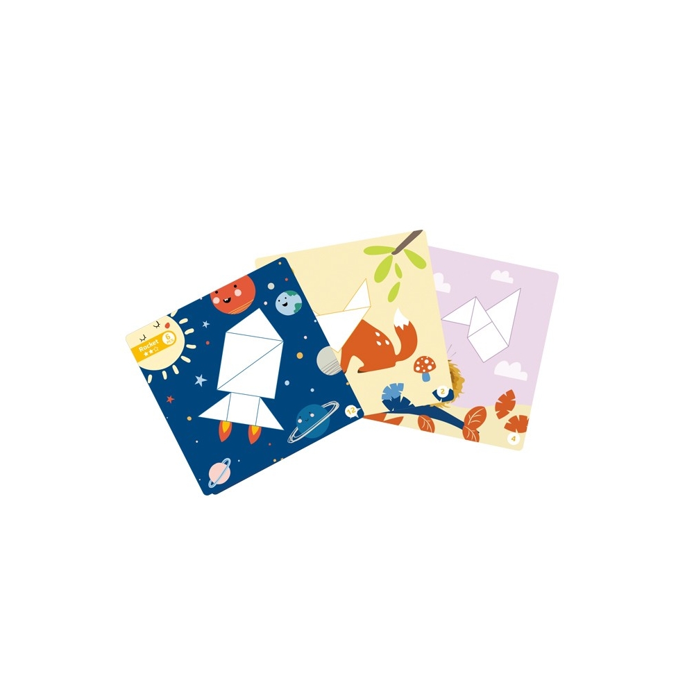 Dėlionė Tangram TOOKY TOY Mokymosi formos 18el.-Žaislai, Lavinamieji žaislai, Dėlionės, Dėlionės patiems mažiausiems, Mokomieji 