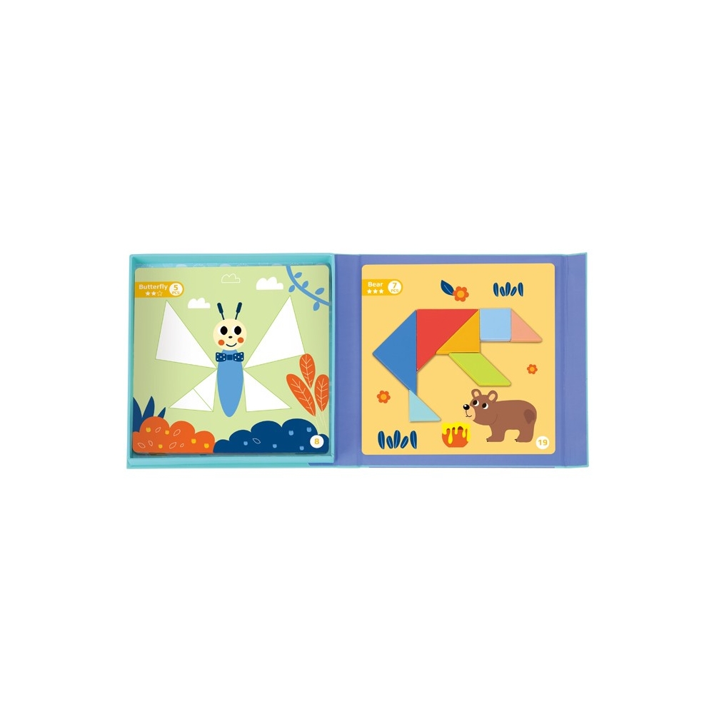 Dėlionė Tangram TOOKY TOY Mokymosi formos 18el.-Žaislai, Lavinamieji žaislai, Dėlionės, Dėlionės patiems mažiausiems, Mokomieji 