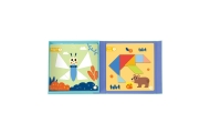 TOOKY TOY Puzzle Tangram Układanka dla Dzieci Nauka Kształtów Figury Kształty 18el.