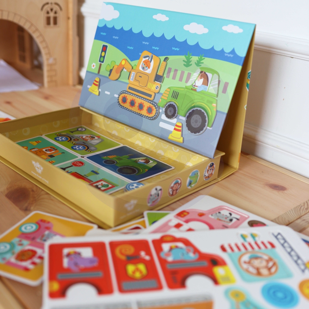 Magnetinė dėlionė TOOKY TOY Montessori 80 el.-Žaislai, Dėlionės, Magnetinės dėlionės-e-vaikas