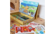 TOOKY TOY Układanka Edukacyjna Montessori Magnetyczne Pudełko dla Dzieci 80 el.
