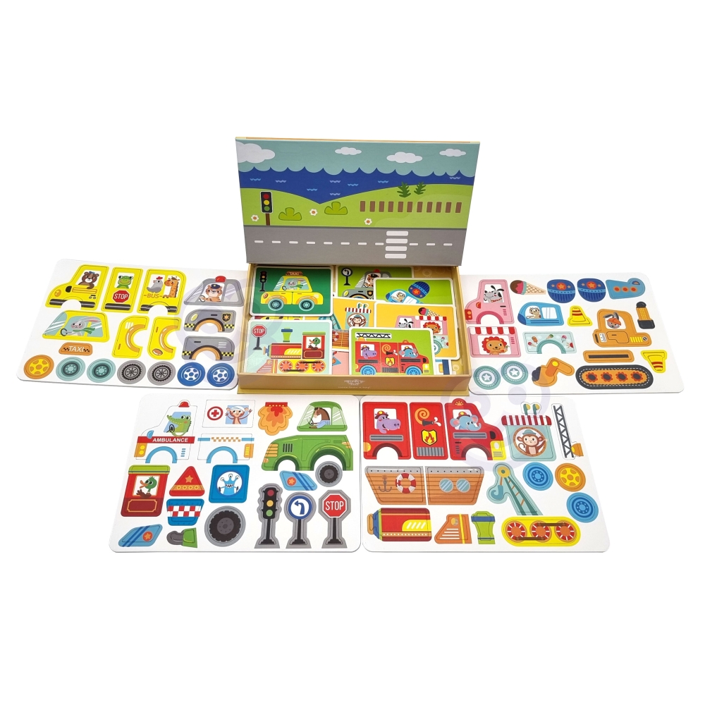 Magnetinė dėlionė TOOKY TOY Montessori 80 el.-Žaislai, Dėlionės, Magnetinės dėlionės-e-vaikas