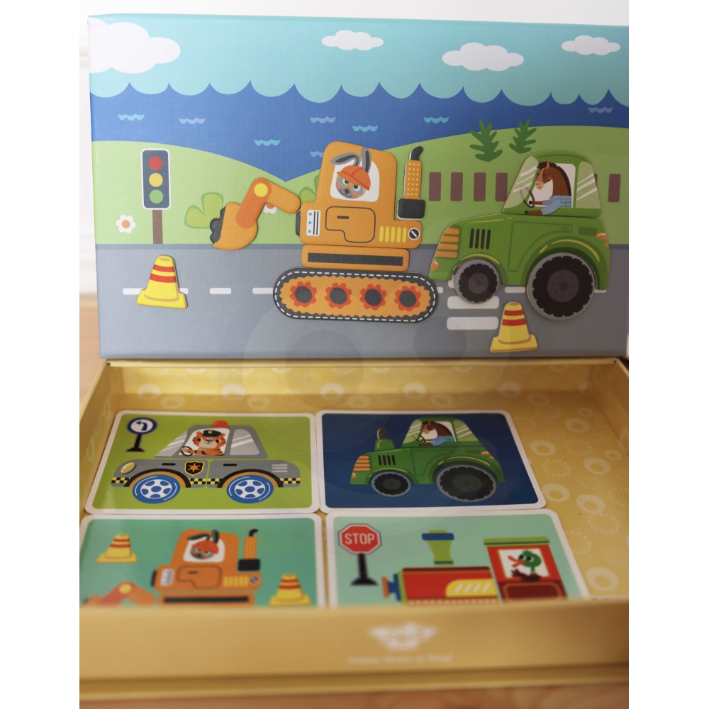 Magnetinė dėlionė TOOKY TOY Montessori 80 el.-Žaislai, Dėlionės, Magnetinės dėlionės-e-vaikas