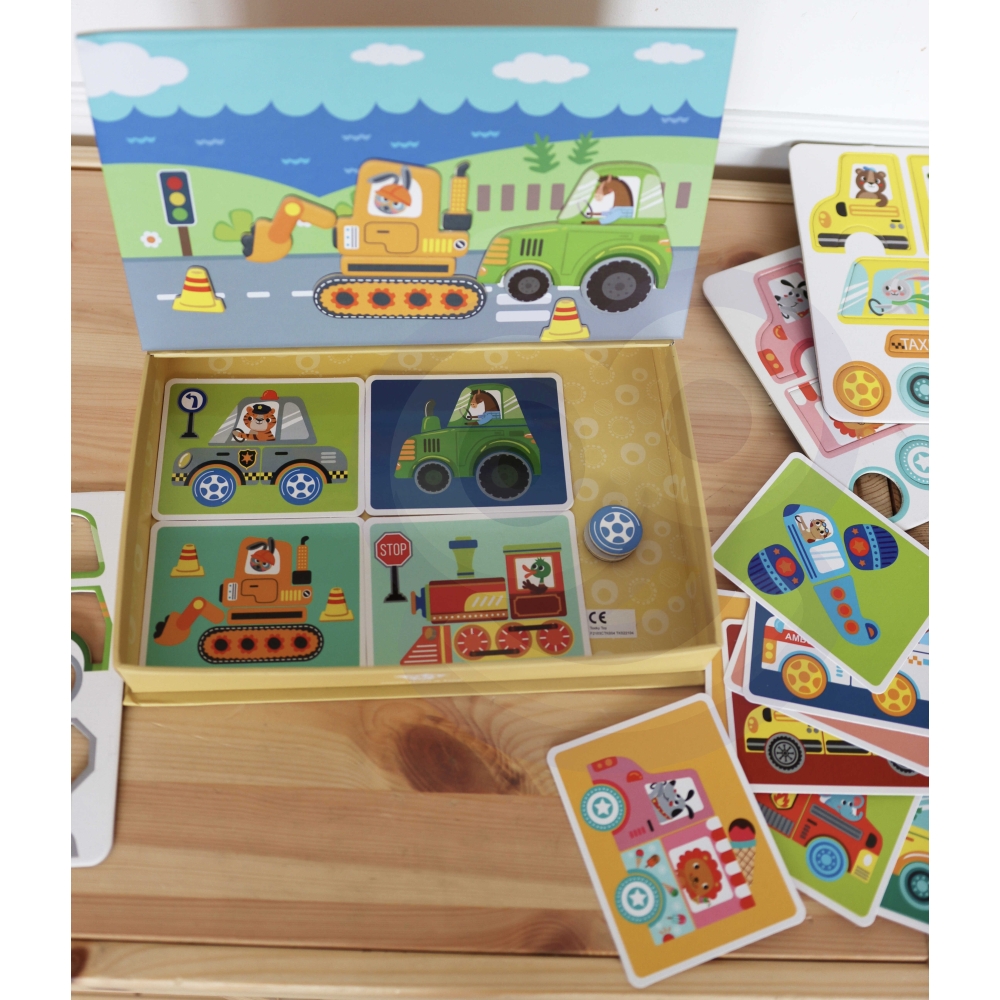 Magnetinė dėlionė TOOKY TOY Montessori 80 el.-Žaislai, Dėlionės, Magnetinės dėlionės-e-vaikas