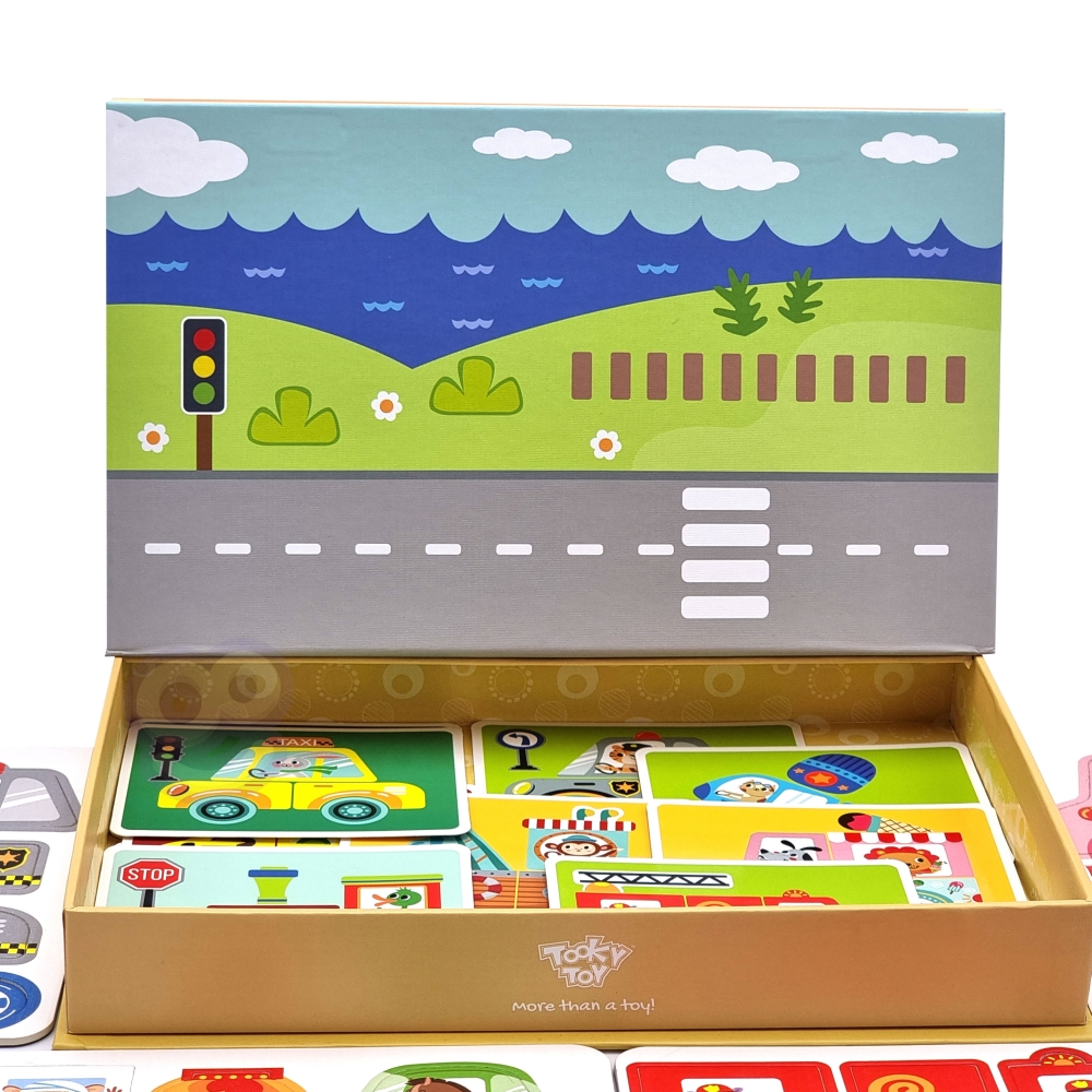 Magnetinė dėlionė TOOKY TOY Montessori 80 el.-Žaislai, Dėlionės, Magnetinės dėlionės-e-vaikas