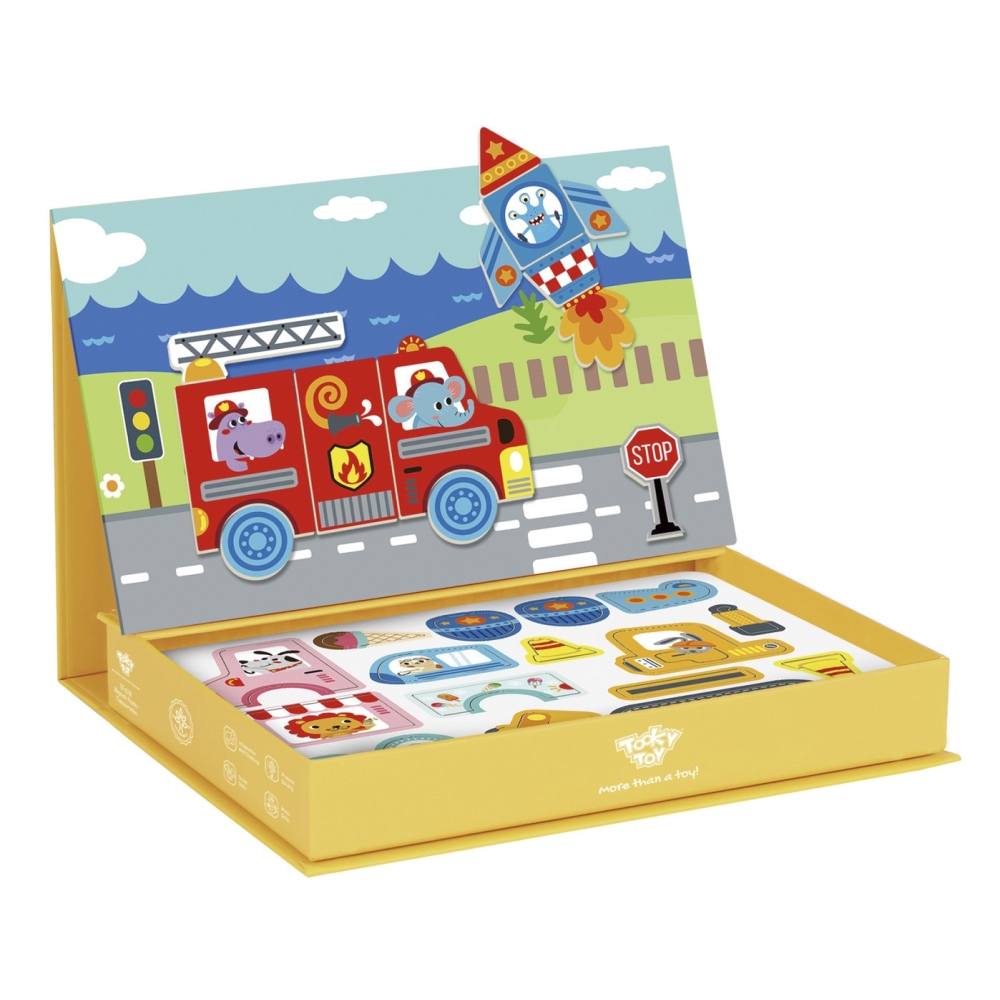 Magnetinė dėlionė TOOKY TOY Montessori 80 el.-Žaislai, Dėlionės, Magnetinės dėlionės-e-vaikas