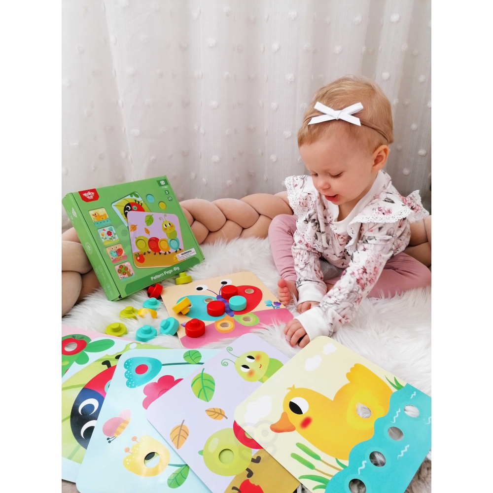 Kūdikių dėlionės TOOKY TOY Gyvūnai mokymosi formos Spalvos-Žaislai, Dėlionės, Dėlionės patiems mažiausiems-e-vaikas