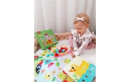 TOOKY TOY Układanka Klocki dla Dzieci Zwierzęta Dopasuj Nauka Kształtów Kolorów + Plansze