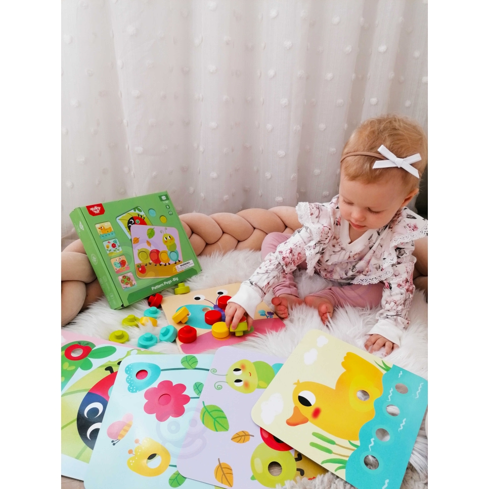 Kūdikių dėlionės TOOKY TOY Gyvūnai mokymosi formos Spalvos-Žaislai, Dėlionės, Dėlionės patiems mažiausiems-e-vaikas