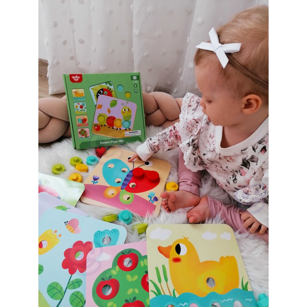 Kūdikių dėlionės TOOKY TOY Gyvūnai mokymosi formos Spalvos-Žaislai, Dėlionės, Dėlionės patiems mažiausiems-e-vaikas