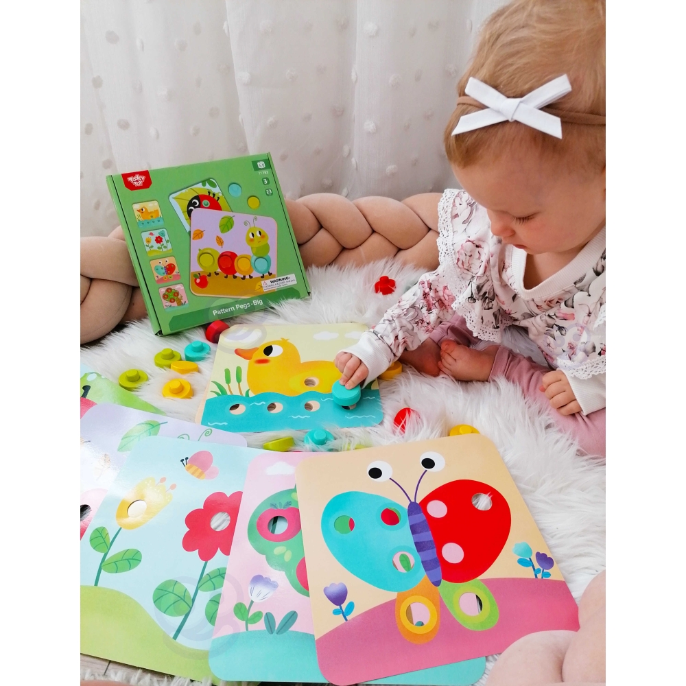 Kūdikių dėlionės TOOKY TOY Gyvūnai mokymosi formos Spalvos-Žaislai, Dėlionės, Dėlionės patiems mažiausiems-e-vaikas